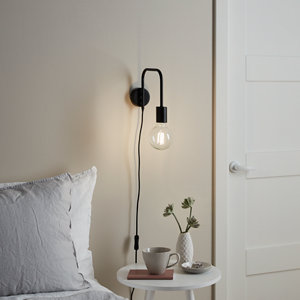 Applique murale noire "Ghlin" H.21,5 cm x L.8 cm