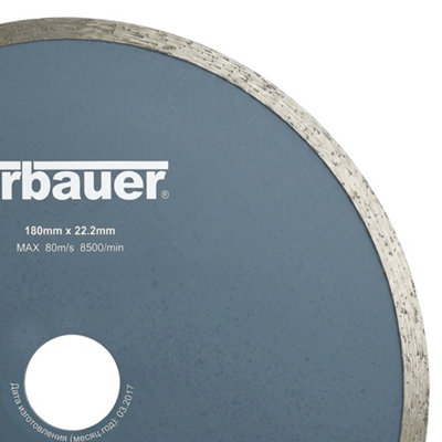 Disque diamant continu carrelage Erbauer 180x22 2 mm - vue 1