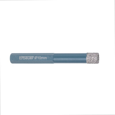Foret diamant sec pour carrelage ERBAUER 10 mm - vue 1