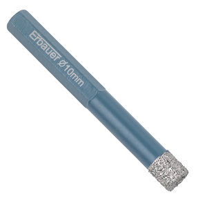 Foret carrelage pointe diamant diamètre 10 mm longueur 80 mm