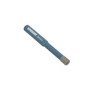 Foret diamant pour carrelage et pierre diamètre 8 mm longueur 80 mm