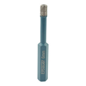 Kit de 3 forets carrelage pointe diamant 6, 8 et 10 mm avec guide-foret