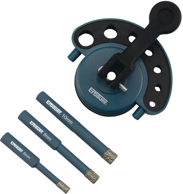 Set de forets pour carrelage diamant à sec Erbauer