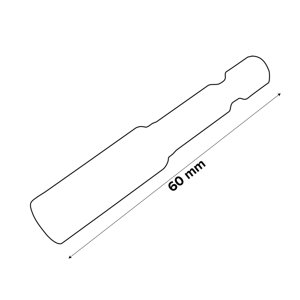 Porte-embout en acier inoxydable 60 mm