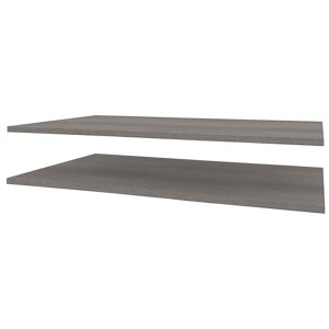 Lot de 2 tablettes imitation chêne grisé "Darwin" L.96,2 x P.55 x Ep.1,8 cm