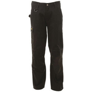 Pantalon de travail DERBY noir renforcé avec poches genouillères taille L