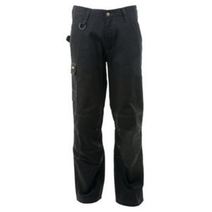 Pantalon de travail DERBY noir renforcé avec poches genouillères taille S