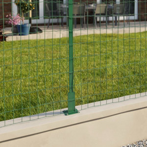 Platine pour grillage - H. 14 cm