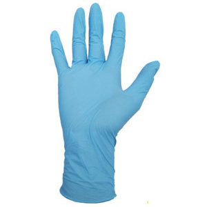 Lot de 100 gants nitrile jetable bleus - Taille L