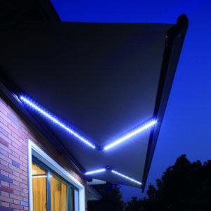 Store banne aluminium motorisé LED 5 x 3 M