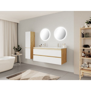 Ensemble meuble + vasque + miroirs L. 120 cm "Madison"