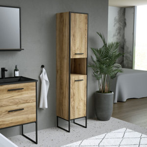 Colonne de rangement salle de bain "district" l.35x h.176 x p.35 cm