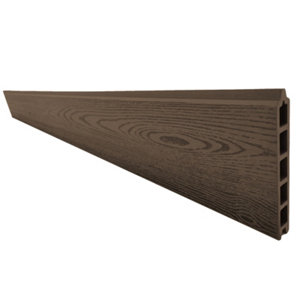 Lot de 6 lames composites marron - L. 177 x l. 15 cm. Ép. 21 mm.