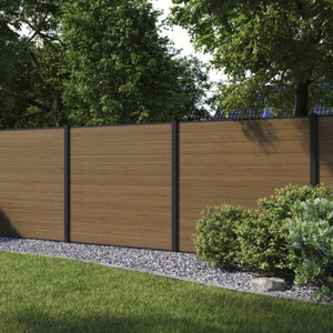 Lot de 3 lames clôture chêne