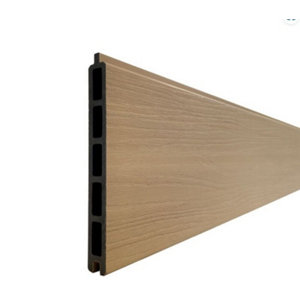 Lot de 6 lames composite chêne clair effet bois