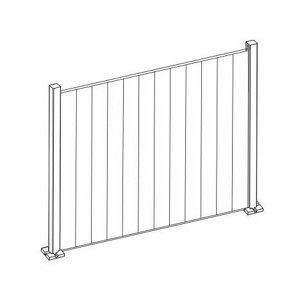 Profilé de finition anthracite en aluminium