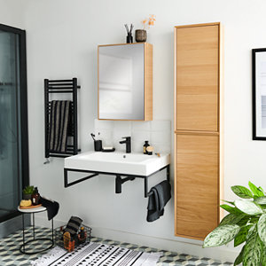 Armoire murale de salle de bains "Avela" L.40 x H.90 x P.15 cm