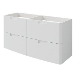 Meuble sous vasque "Himalia" blanc - L. 120 x H. 60 x P.45 cm