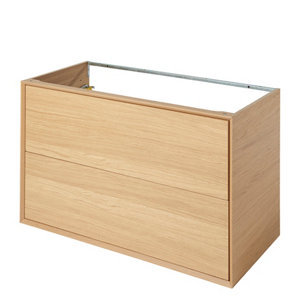 Meuble sous vasque à suspendre Avela L.100 x H.60 x P.45 cm