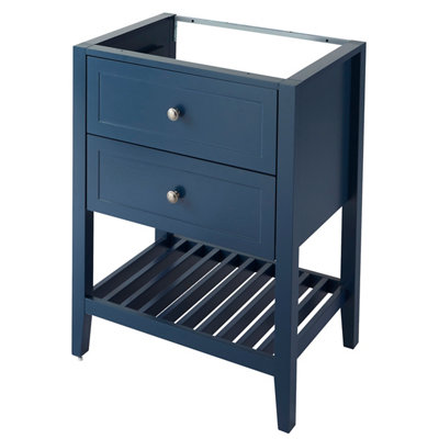 Meuble sous vasque à poser .60 cm 2 tiroirs GoodHome Perma