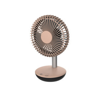Mini ventilateur de table rose rechargeable