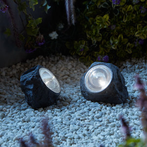 Rocher solaire LED intégrée 5000K IP44