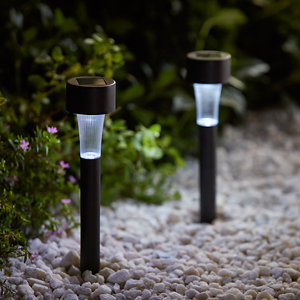 Spot solaire à piquer noir - Ø 48 x H. 297 mm