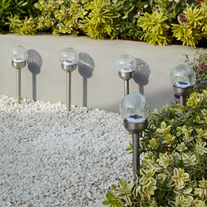 6 spots solaire à piquer "Gouro"