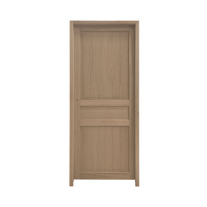 Bloc-porte 3 panneaux plaqué chêne "Ordesa" - l. 83 cm
