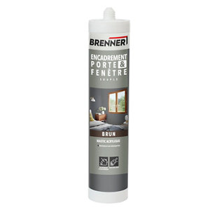 Mastic acrylique porte et fenêtre brun - 280 ml