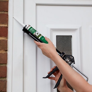 Mastic silicone porte et fenêtre blanc 280 ml