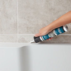 Pistolet silicone intérieur blanc 200 ml