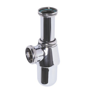 Siphon pour lavabo laiton chromé - Ø 32 