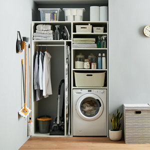 Tablette mélaminée blanche 2,5 m - l. 60 cm x Ép. 1,8 cm