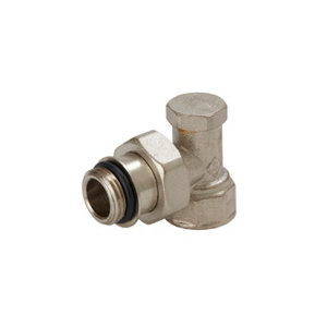 Coude de réglage équerre en laiton nickelé - 15x21