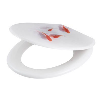 Abattant WC GoodHome Genoa décor poisson - vue 1