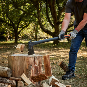 Hache à fendre manche composite et lame acier carbone 1,9 kg