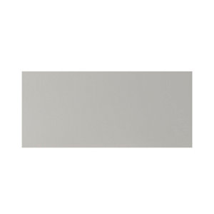 Façade casserolier ou hotte "Stevia" gris mat l.79,7 x h.35,6 cm