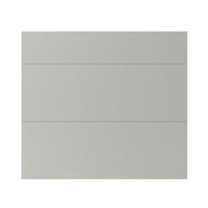 Façade 1 tiroir + 2 casseroliers "Stevia" gris mat l.79,7 x h.71,5 cm