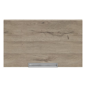 Façade casserolier ou hotte avec poignée "Pachira" bois l.59,7 x h.35,6 cm