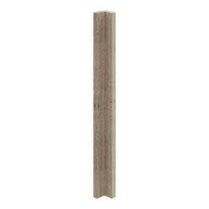 Finition d'angle "Pachira" bois l.71,5 x h.5,9 cm