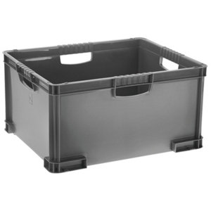 Caisse en plastique gris 51 L "Kutu"