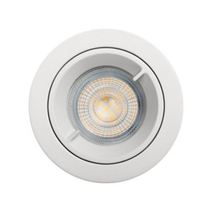 Spot à encastrer gu10 ip44 blanc caius