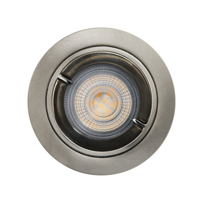 Spot encastrable Caius LED GU10 Ø8 5cm IP44 345lm GoodHome neutre chrome - vue 2