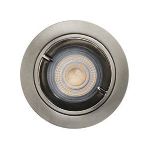 Spot à encastrer gu10 ip44 argent caius