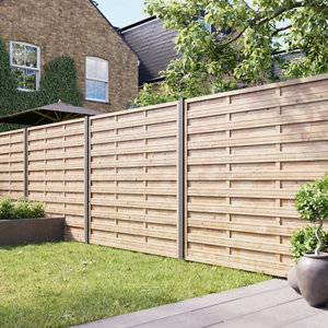 Poteau aluminium rainuré Neva gris foncé H. 2,40 m - Section 70 x 70mm