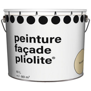 Peinture façade Pliolite Pro extérieure mat ton pierre 10 L