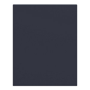 Finition caisson bas gauche "Dorice" bleu mat - l. 57 x h. 72cm