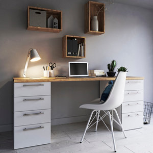 Caisson bas blanc - L. 40 x H. 87 x P. 57cm