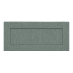 Façade 1 casserolier ou sur-hotte 80cm COLINE vert sauge - l. 79.7 x h. 35.6cm 